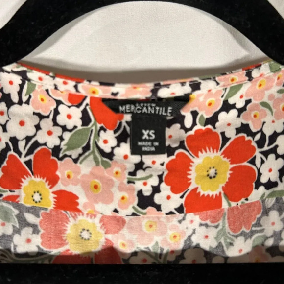 J Crew Mercantile Long Cardigan Womens XS Multicolor Floral Sleeveless - Picture 4 of 8